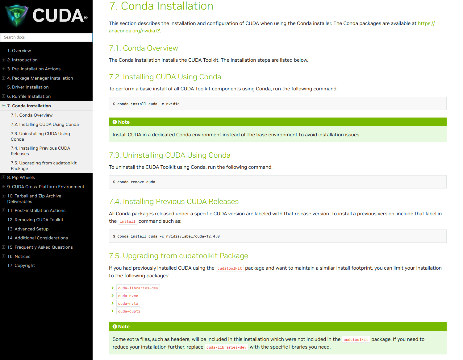 Conda Installation