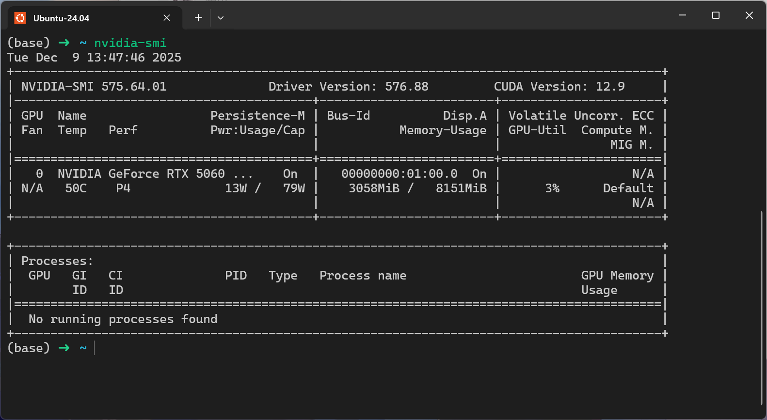 nvidia-smi